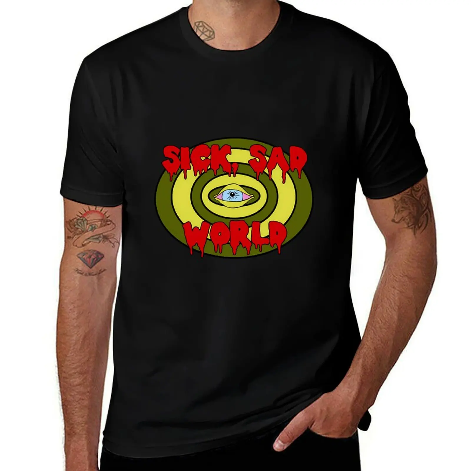 

Sick Sad World T-Shirt cotton tshirt 100% man t shirt cotton T-Shirt