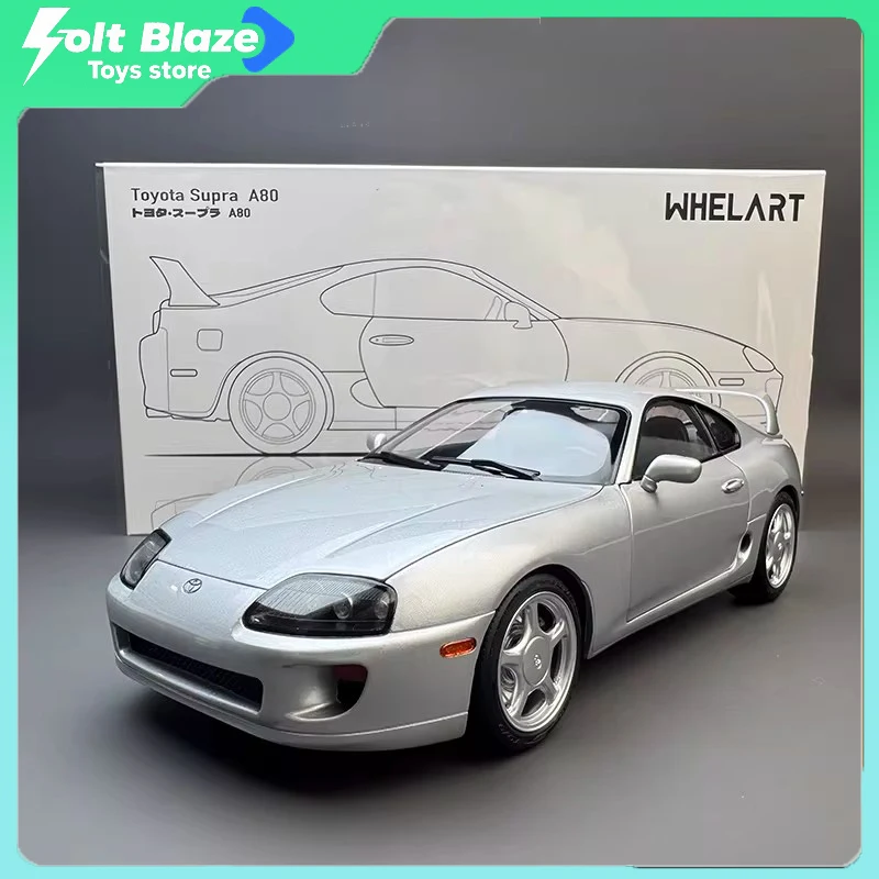 

WHELART 1/18 Toyota Supra A80 серебряный сплав литая модель автомобиля моделирование Коллекционные автомобили украшения для комнаты модели подарок на день рождения для мальчика