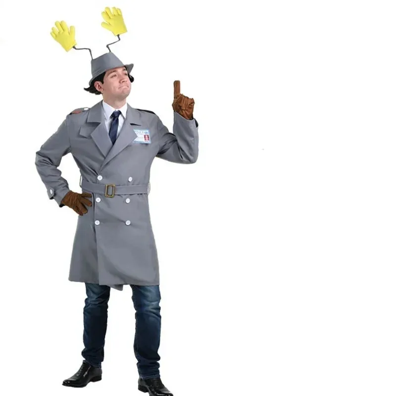 Halloween Stage Performance Movie Dress Up Cosplay Children Adult Luxury Cartoon Inspector Gadget Detective Costume mj:3