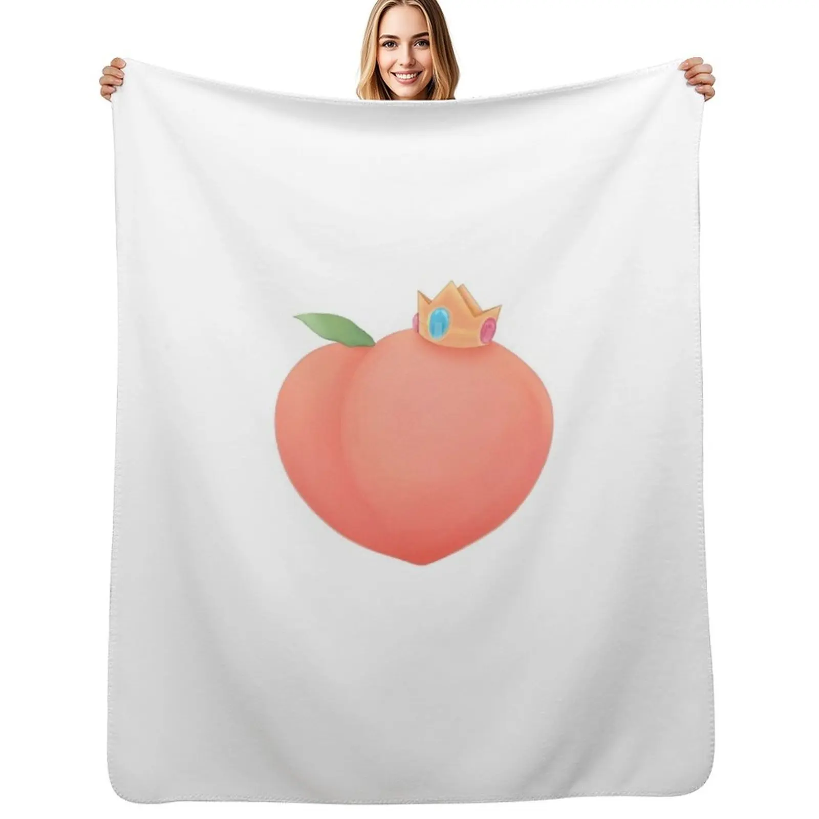 

Princess, Peach, or Both Throw Blanket Year Round Soft Comfortable Blanket for Home