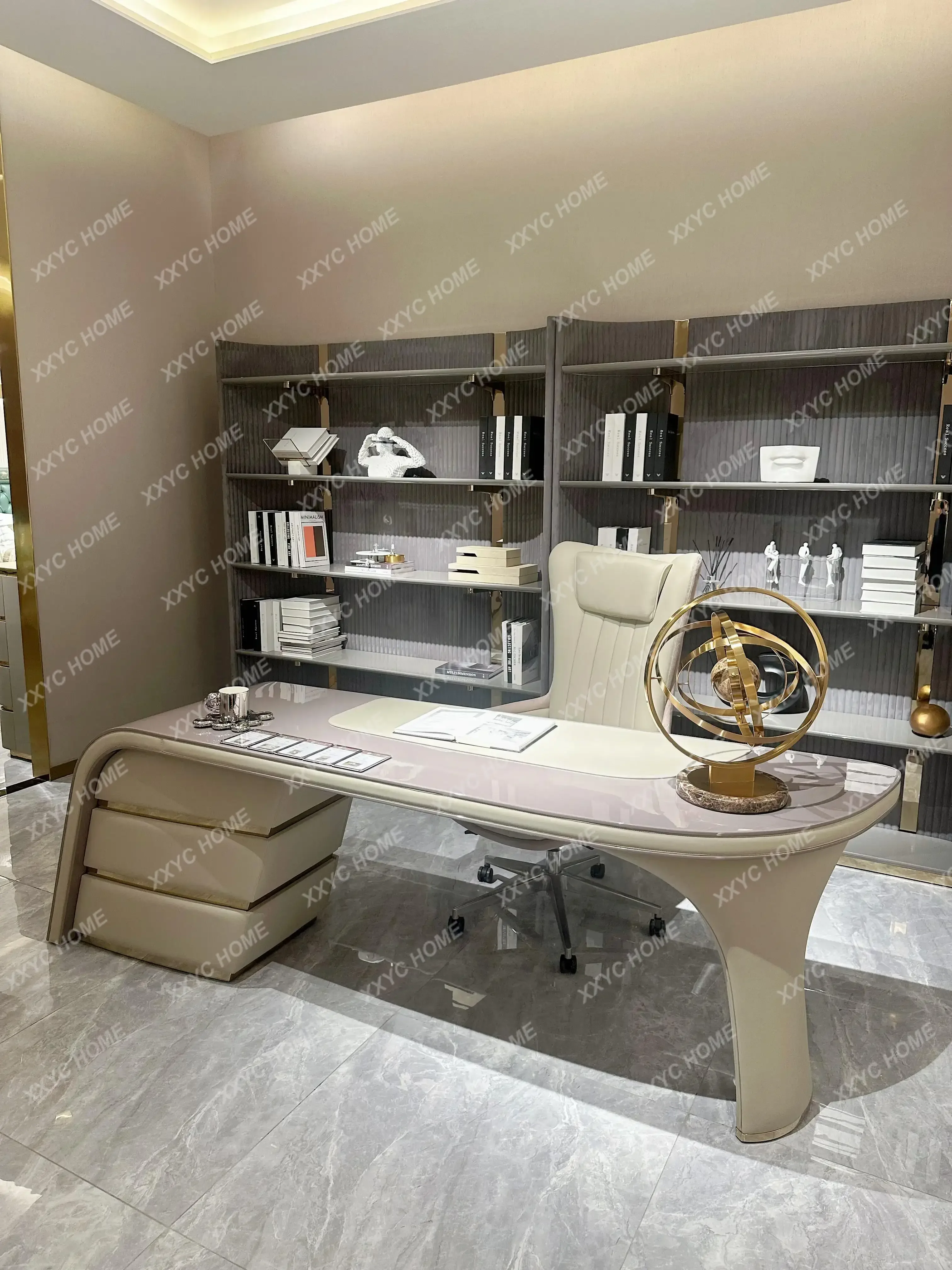 A Storage Modern Office Desks Organizer Stand Portable Corner Office Desks Computer Standing Mesa Para Computador Office