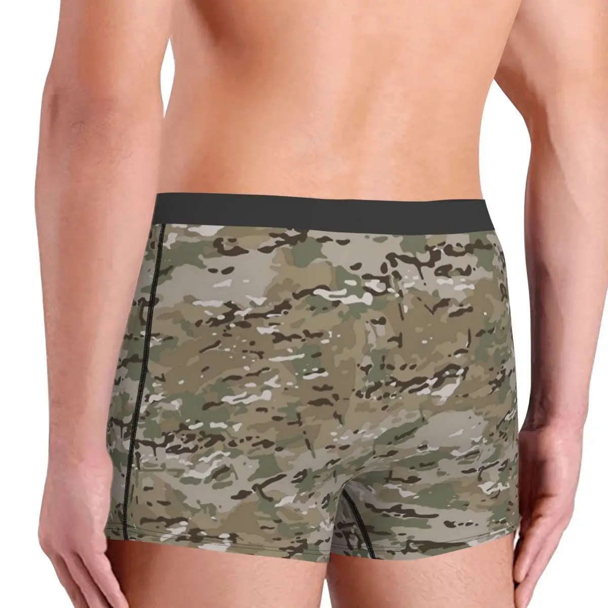 Funny Boxer Shorts Panties Men\'s Multicam Underwear Camouflage Military Soft Underpants for Male Plus Size