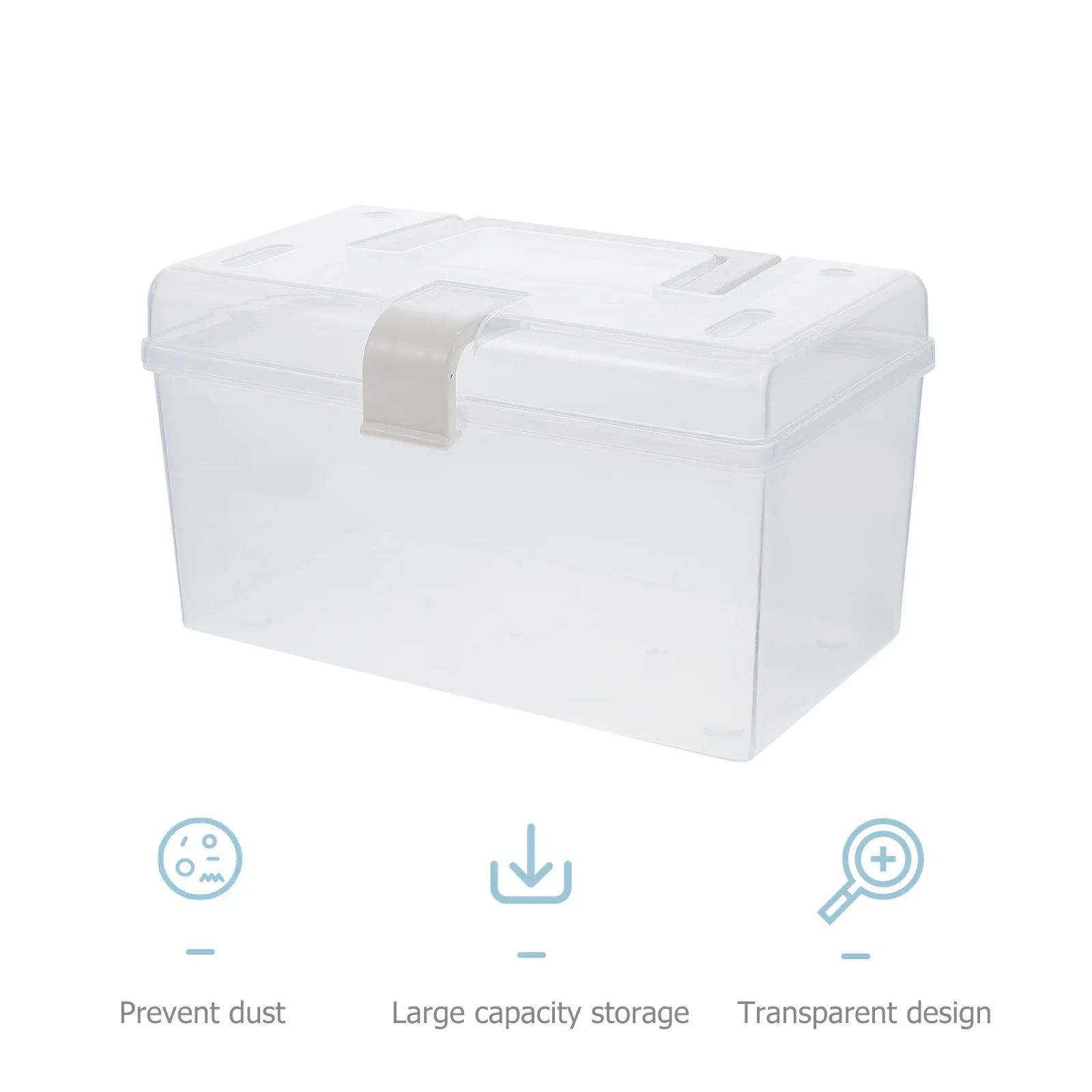 1Pcs Mask Storage Box Dustproof Organizer Case Made of Premium Plastic Compact Portable Container for Face Cover Easy Carry and