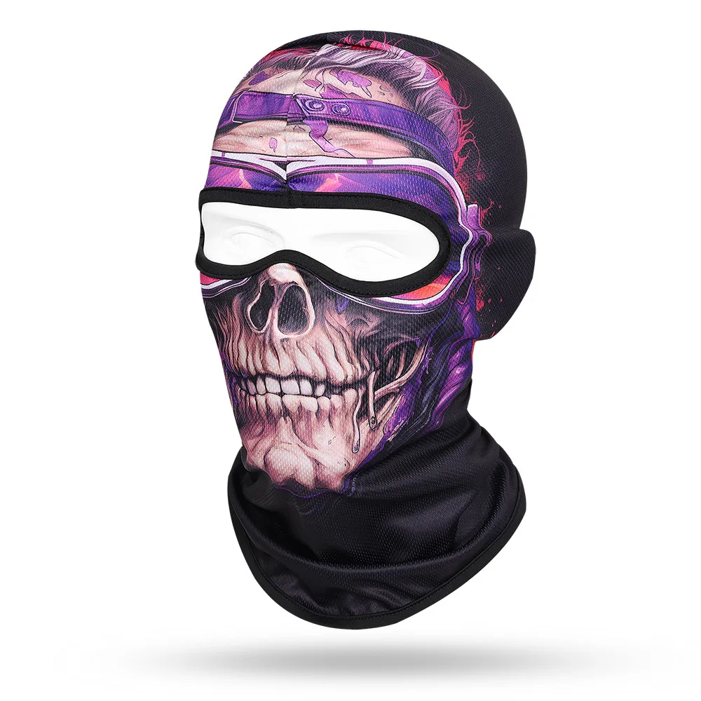 Multifunctional Balaclava Skull Masks Motorcyclist Full Face Shield Windproof Sunscreen Riding Hooded Cap For Men Women Outdoor