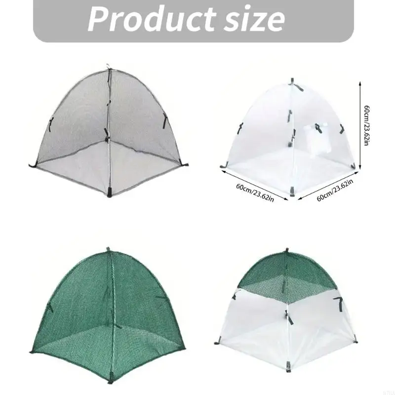 Garden Crop Cover Quick-Open Frame 23.62 Inch Freestanding Grow Tent for Vegetable Plot Care in Gardens Home Outdoor Use 87HA
