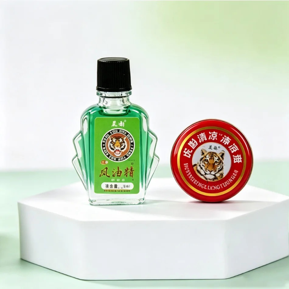 Natural Tiger Balm Essential Oil Mosquito Elimination Headache Cold Dizziness Solid Balm Ointment Fragrance Unisex