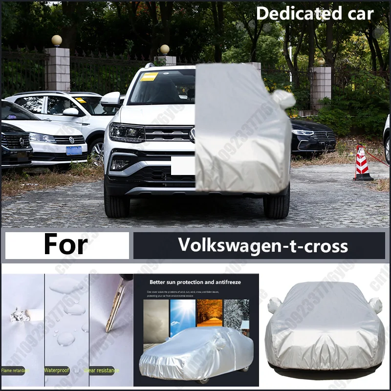 

For Volkswagen-t-cross Oxford cloth car cover for sun protection, rain resistance, and all season special car dust cover