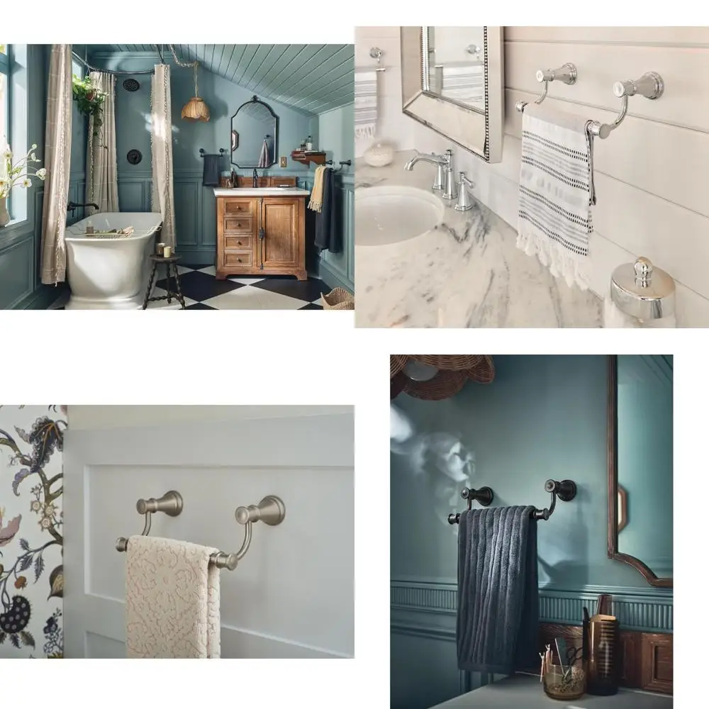 

9-Inch Bathroom Hand Towel Bar in Polished Nickel