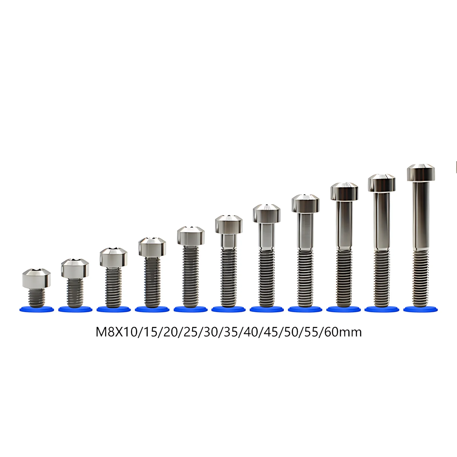 Grade 5 Titanium Bolts M8 X 10/12/15/20/25/30/35/40/45/50/55/60/65/70/75/80/85/90/100/110mm Torx Head Screws