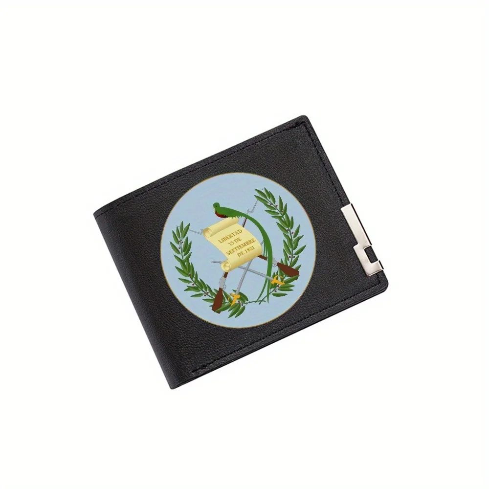 

Quetzal birds scroll crossed weapons laurel Men's Wallet Printing Design Simple Modern Stylish Business Father's Boyfriend's Chr