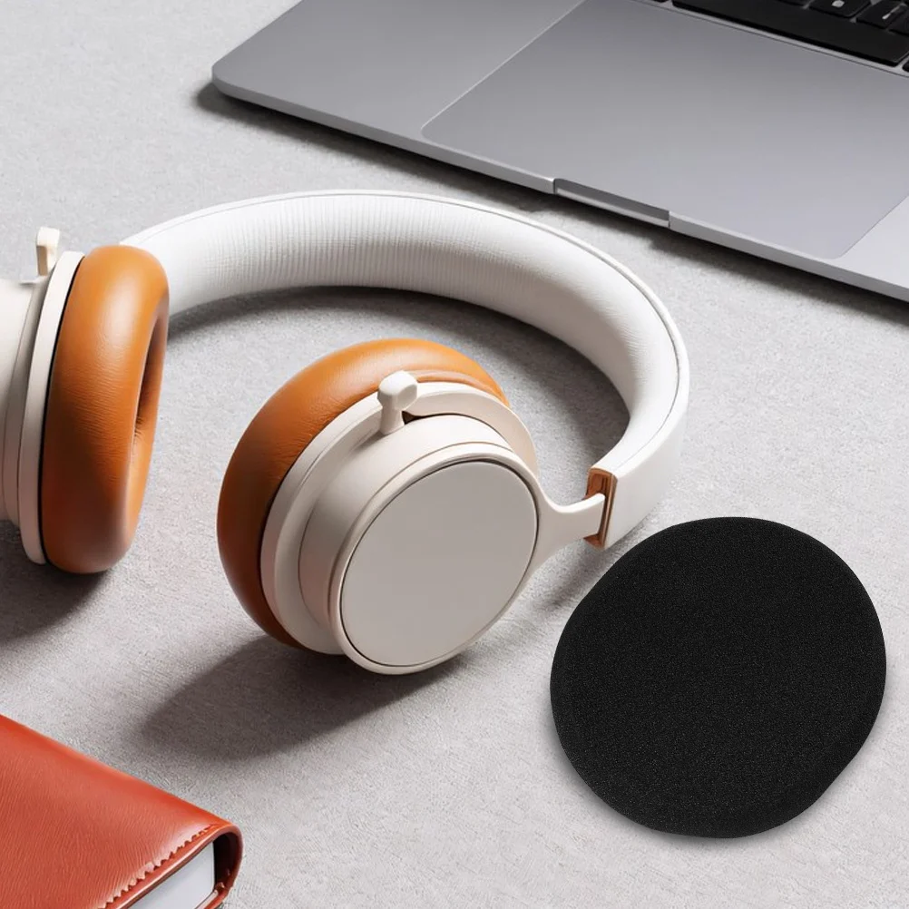 

Pair of Black Ear Pads Replacement Headphone Ear Cushions Compatible H800 Wireless Headset Stereo Music Bass Upgrade