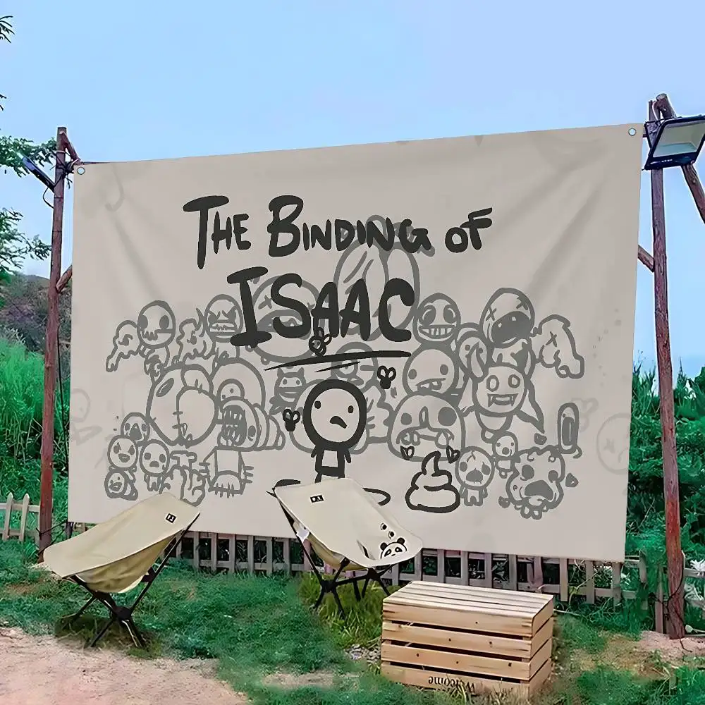 Hot Game The Binding Of Isaac Retro Flags Multiple Choice Living Studio Booth Interior Decoration Banner