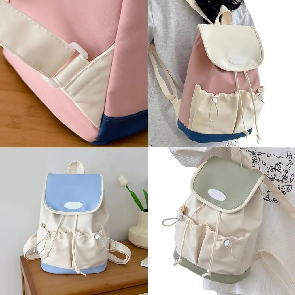 

Модный японский повседневный рюкзак для женщин. Сумка для книг и предметов первой необходимости с регулируемым плечевым ремнем.