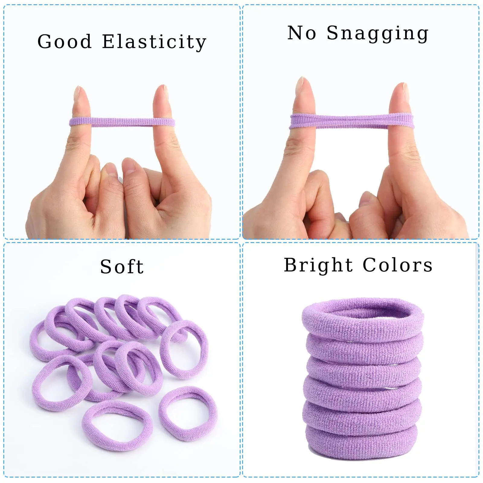 100/300/500/1000pcs Colorful Basic Elastic Hair Band For Girls Ponytail Hold Scrunchie Rubber Band Kid Fashion Hair Accessories