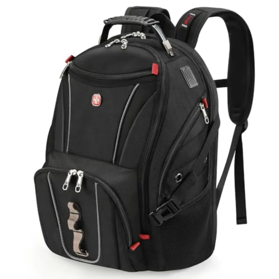 

17 Inch Travel Laptop Backpack, Business Tech Backpack with USB and Type-C Charging Port, 180°TSA Friendly Travel College Work