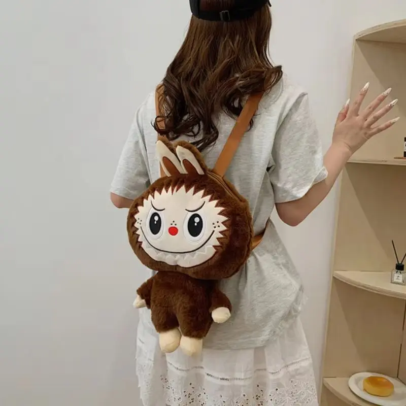 New Hot Labubu Cartoon Cute Backpack 3d Dolls Cute Backpack Mini Crossbody Bag High Quality Collection Girls Cute Birthday Gifts