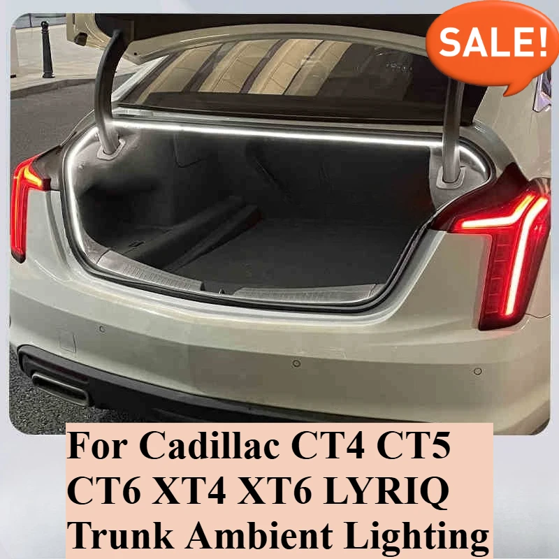 

Освещение багажника, система окружающего освещения, освещение зоны заднего груза, установка Plug-and-Play для Cadillac CT4 CT5 CT6 XT4 XT6 LYRIQ