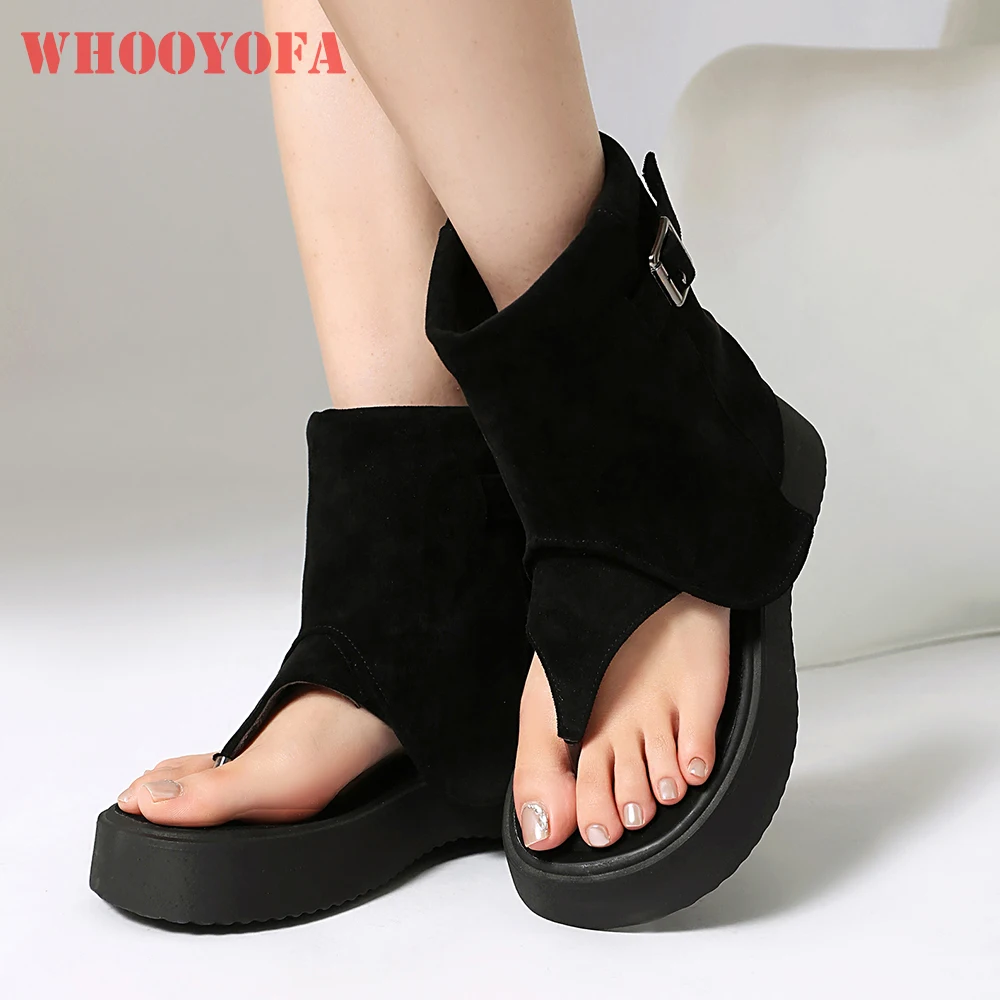 

Лето 2024, милые, черные, розовые женские сандалии из ЭВА, мягкая толстая подошва, женская обувь для вечеринок на среднем каблуке, большие размеры 10,3, 45,