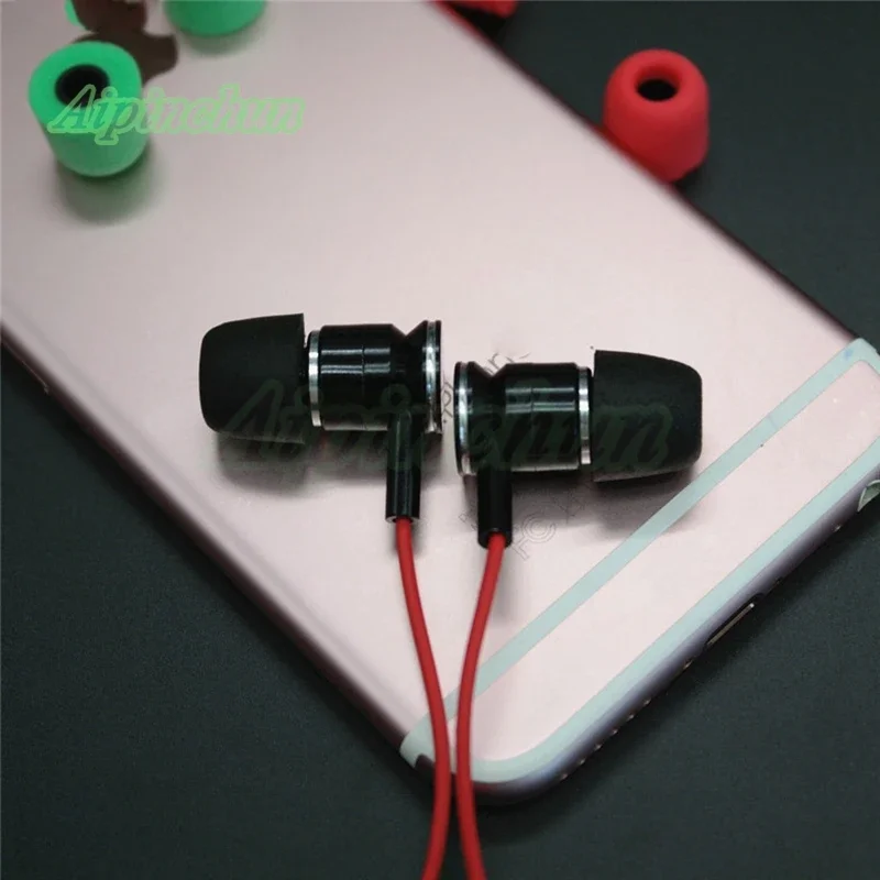 Aipinchun 2Pairs Noise Isolating Earbud Eartips Memory Foam Ear Tips Earplugs Cover T400 4.9mm For In Ear Earphone Headphones
