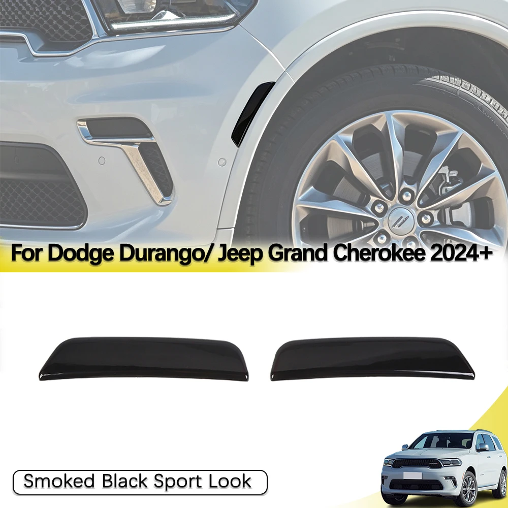 Side Marker Light Trim for Jeep Grand Cherokee Dodge Durango 2024 2025 2026 Lamp Tint Cover Exterior Styling Parts Accessories