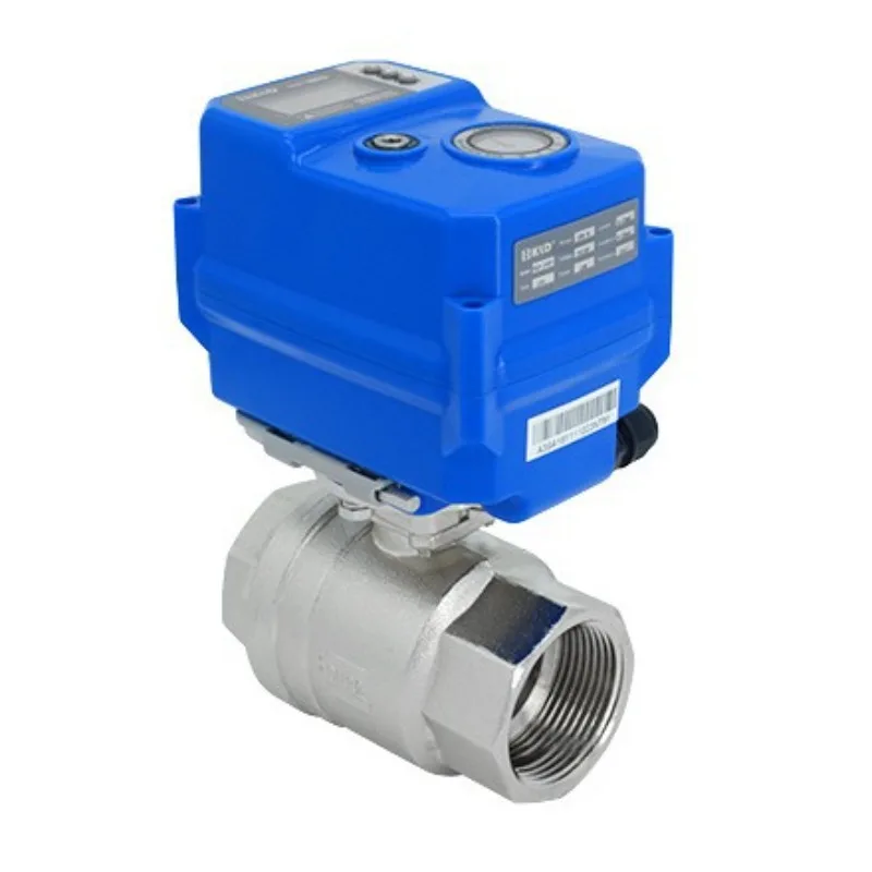 

200DC24VAC220V electric ball valve stainless steel copper thread water valve control drive electric valve