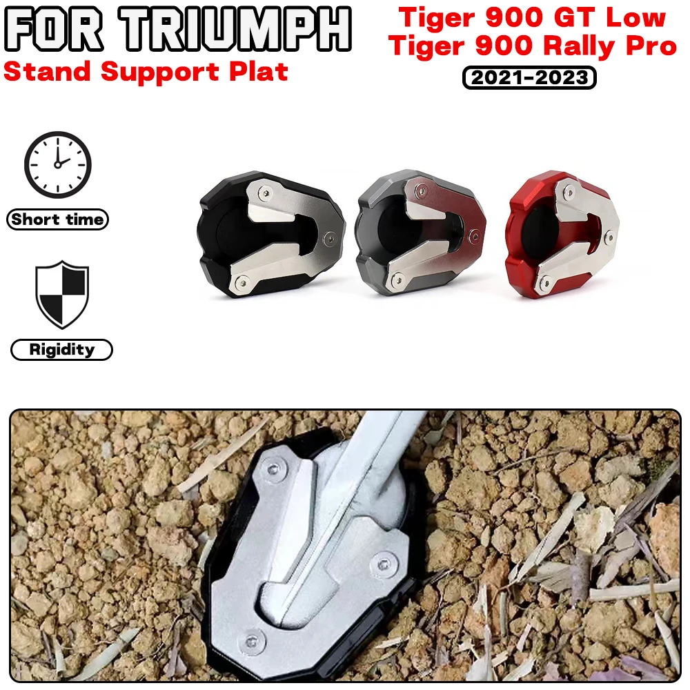 For TRIUMPH Tiger 900 GT LOW/RALLY PRO 2021-2023 Motorcycle accessories Kickstand Foot Side Stand Extension Pad Support Plate