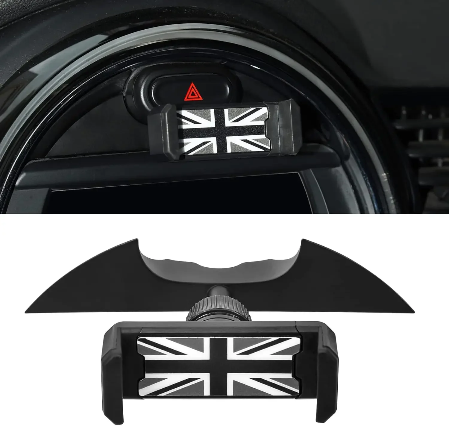 Artudatech para mini cooper acessórios f54 f55 f56 f57 f60 preto suporte do telefone do carro painel slot montagem auto interior f56 peças