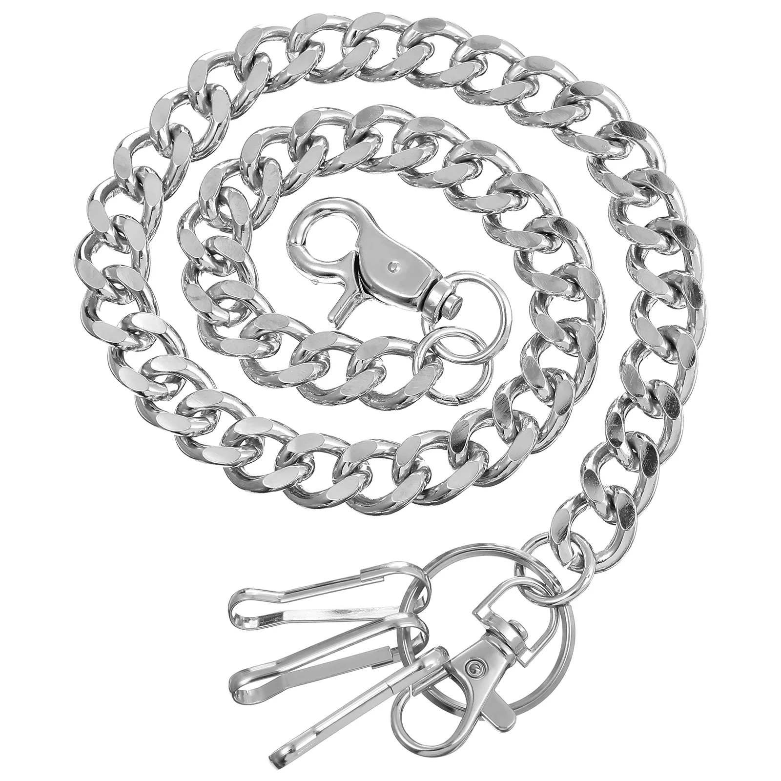 

Heavy Duty Metal Pants Punk Style Double Clasps Wallet Key For Men Women Durable Belt Chain Hip Hop Pocket Chain Accessory