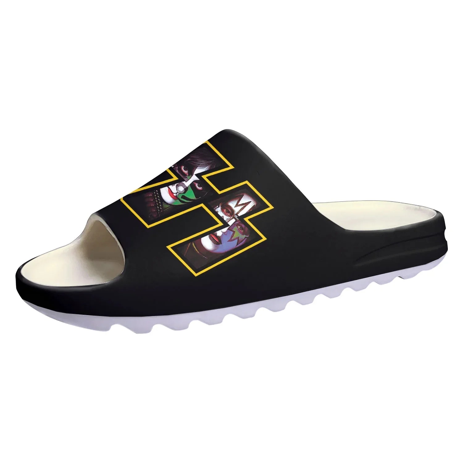 Kiss Heavy Metal Rock Band Soft Sole Sllipers Home Clogs Step on Water Shoes Mens Womens Teenager Customize on Shit Sandals