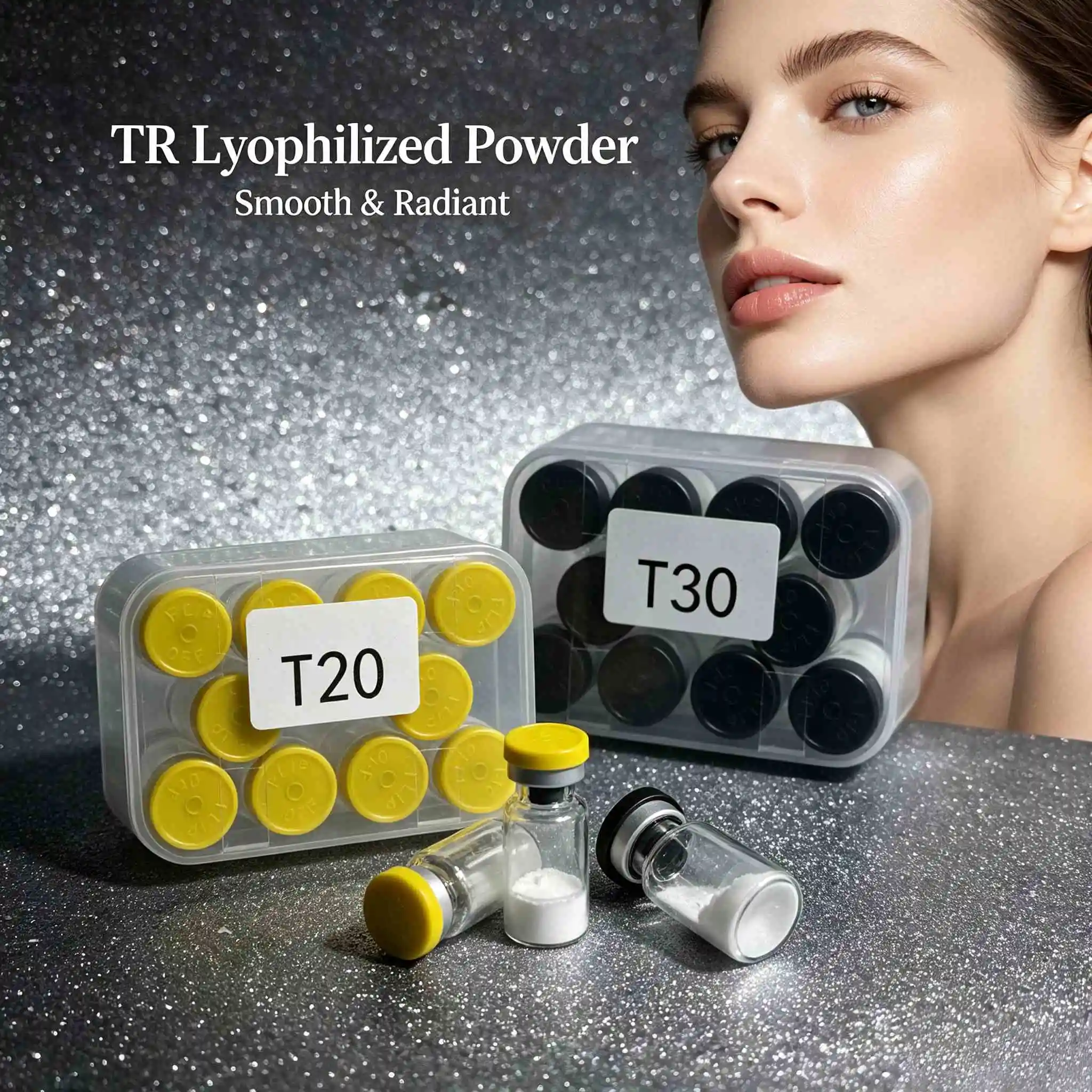 (Bottle Cap Color Random) Lyophilized Powder，Freeze Dried Powder，Post-Acne Scar Repair，Anti-Aging Freeze Dried Powder