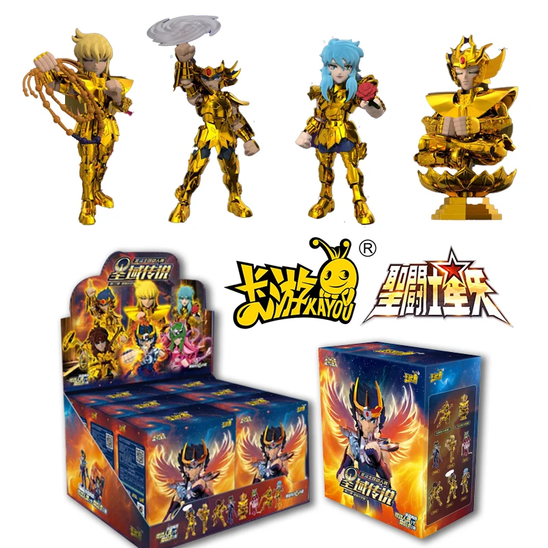 

New KAYOU Saint Seiya Legend of the Holy Land Blind Box Aiolos Athena Aldebaran Mu Aiolia Assembled movable Model Toys Kids Gift