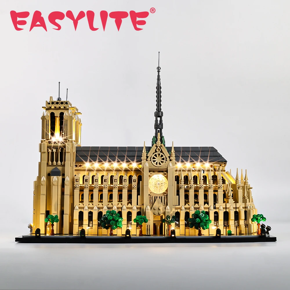 

EASYLITE LED Light Kit for Notre-Dame De Paris 21061 Model Architecture Toys Blocks Set Not Contain Blocks Set