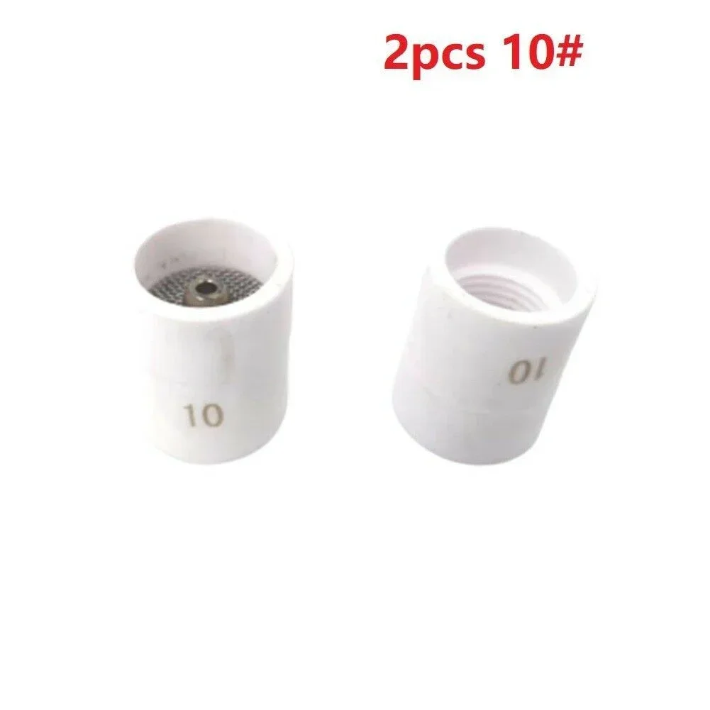 

2Pcs 10# 12# Ceramic Cup For TIG Welding Torch WP-17/18/26/9/20 Agon Arc Welding White Ceramic Cup Welding Tool Parts