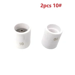 2Pcs 10# 12# Ceramic Cup For TIG Welding Torch WP-17/18/26/9/20 Agon Arc Welding White Ceramic Cup Welding Tool Parts