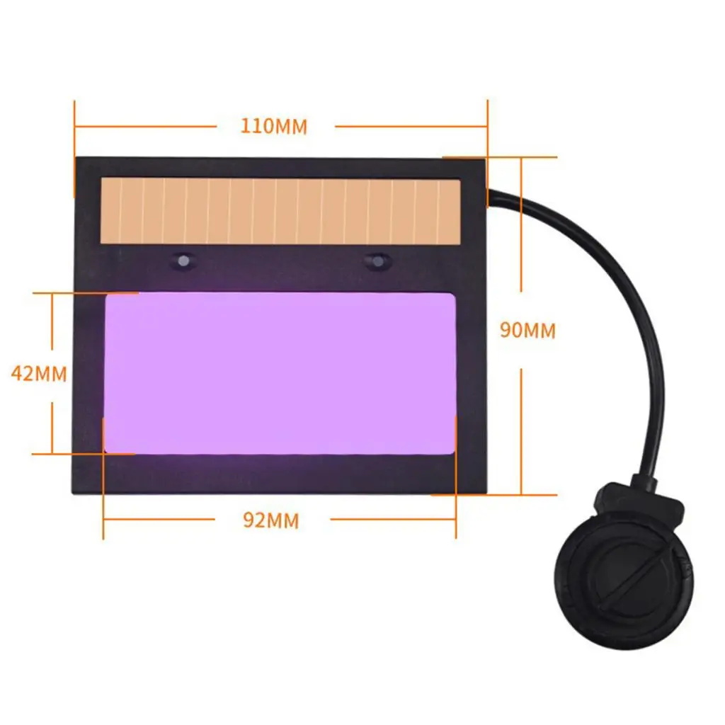 Solar Auto Darkening Welding Mask Lens IR Filter Shade Adjustable Sensitivity for Welding Equipment Use