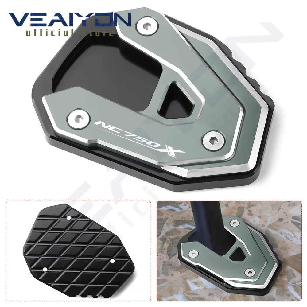 For HONDA NC750X NC 750X NC750 X DCT 2021 - 2023 Motorcycle accessories Kickstand Side Stand Plates Extension Pad Support Plate