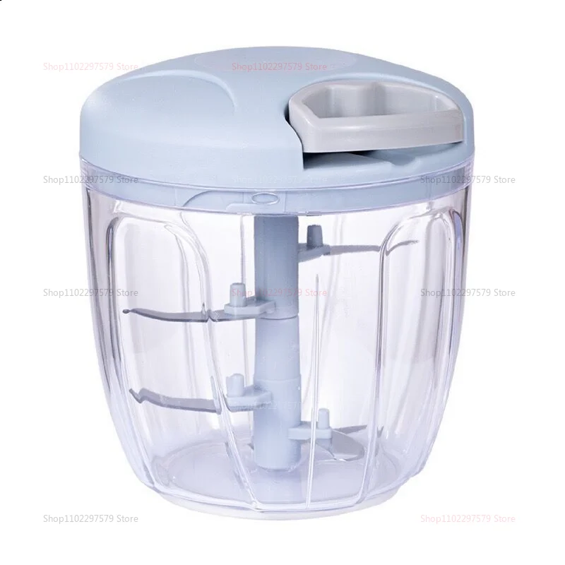 Picadora Manual de ajo de 500ML y 900ML, picadora de carne, cortador de verduras, trituradora de frutas, utensilio de cocina, licuadoras para preparación de alimentos