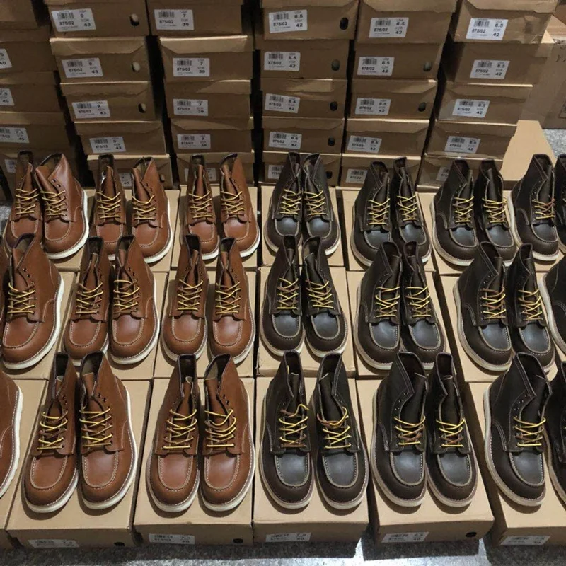 

Heavyweight Cowboy Sle Genuine Mad Leather Boots Men's Retro American Work Boots Faionable Outdoor oes