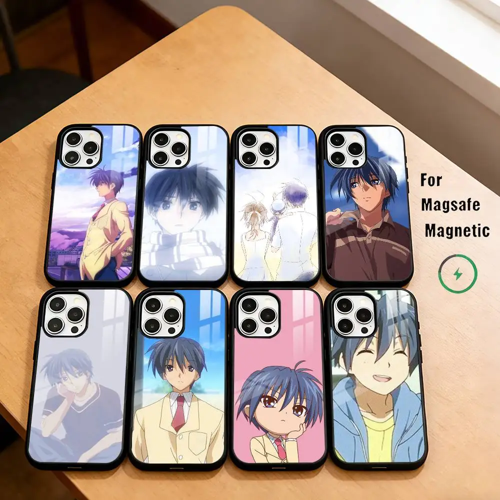 

Delinquent youth T-Tomoya O-Okazaki Phone Case For iPhone17,16,15,14,13,12,11 Plus,Pro Magnetic For Magsafe Wireless Charging