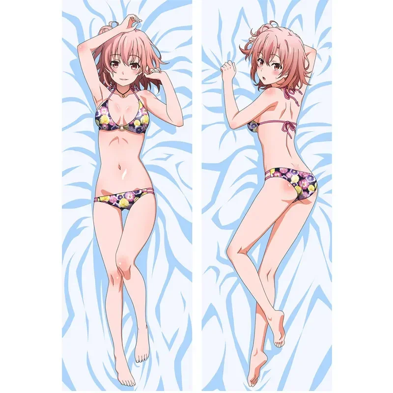 60x180cm New Anime My Youth Romantic Comedy Is Wrong As I Expected Pillow Cover 3D Double-sided Bedding Hugging Body Pillowcase