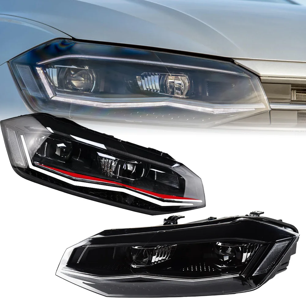ヘッドライトvwポロ2019-2022 drlヘッドランプledキセノン電球