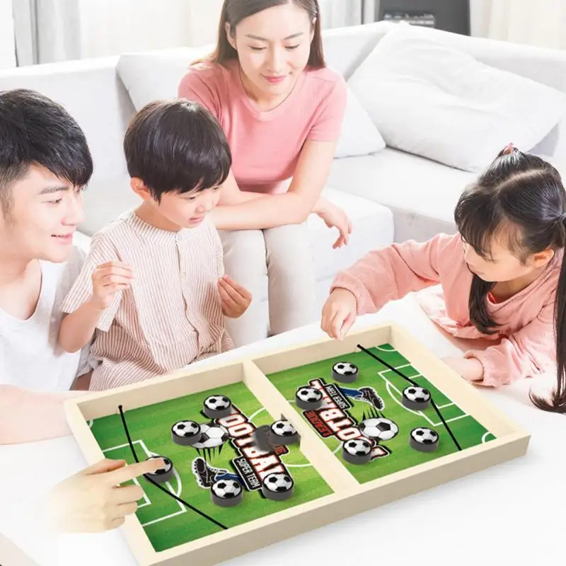 Fast Sling Puck Board Games Ice Hockey Game Succor Basketball Pattern Tabletop Slingshot Hockey Game home Child Interaction Game