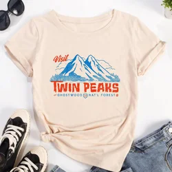 Twin Peaks t shirt women manga harajuku Japanese t shirt female y2k manga clothing