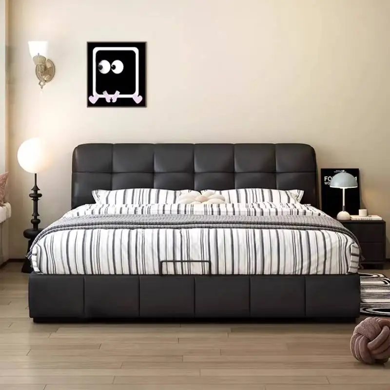 ##Room Wooden Australia Double Bed Cheap Oak Adult Modern Storage Bedroom Double Bed Loft Luxury Camas De Casal Home Furniture