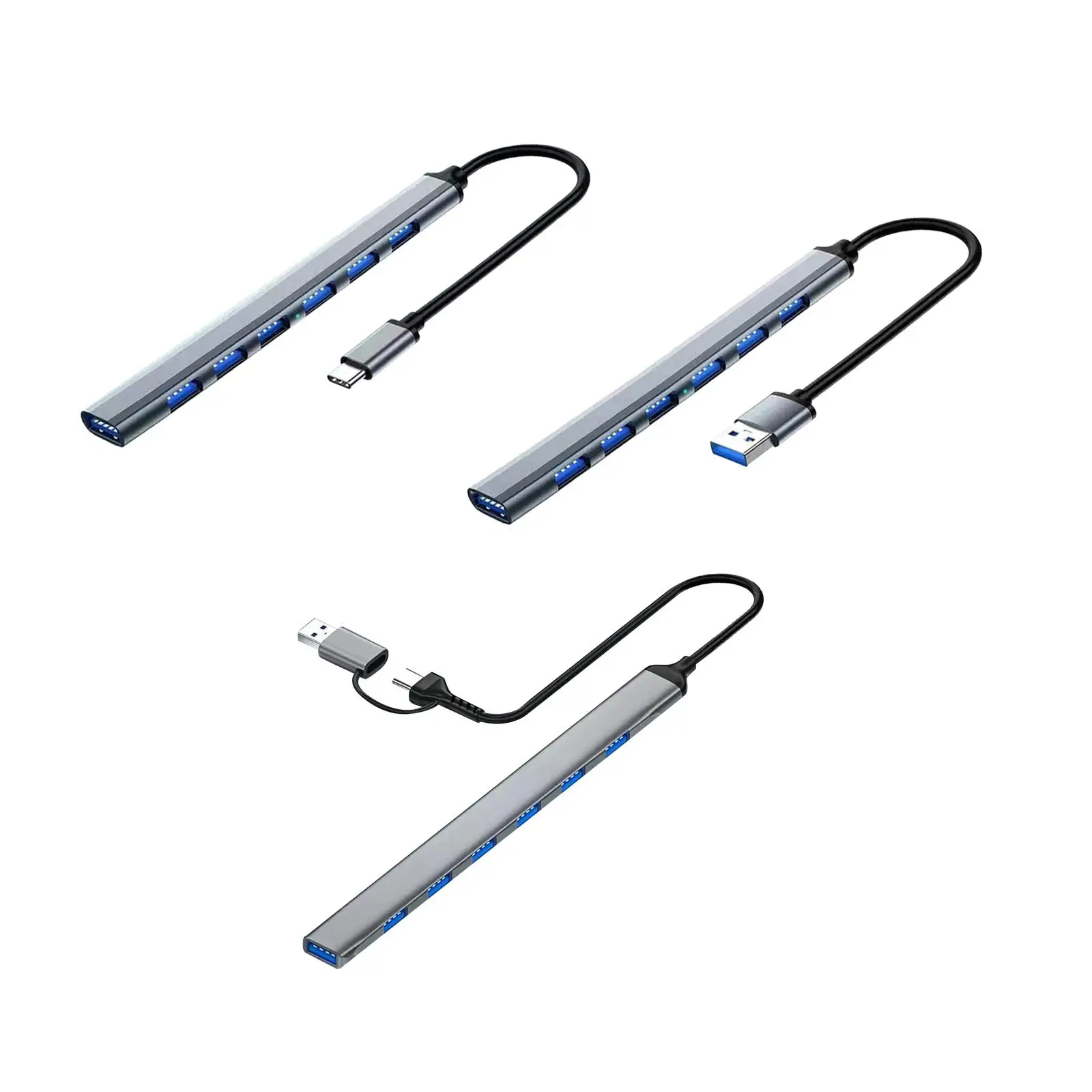 

USB 3,0 концентратор аудиовыход 7 USB портов USB разветвитель 1 в 7 выход