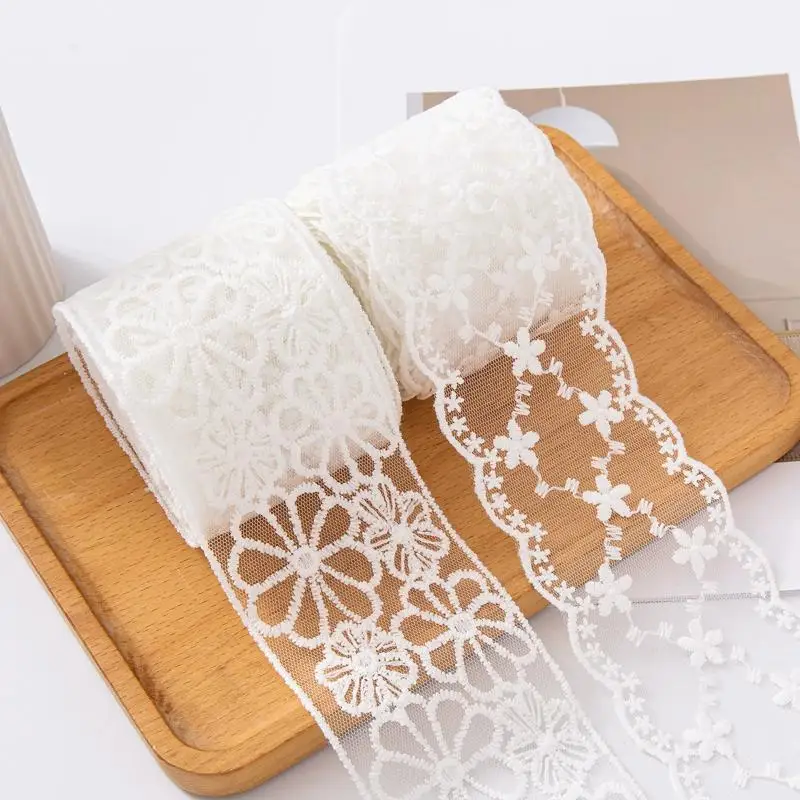 Lace Ribbon Star Floral Embroidered: Ribbon Gift Flower Sewing Accessories Party Wedding Decoration Packing