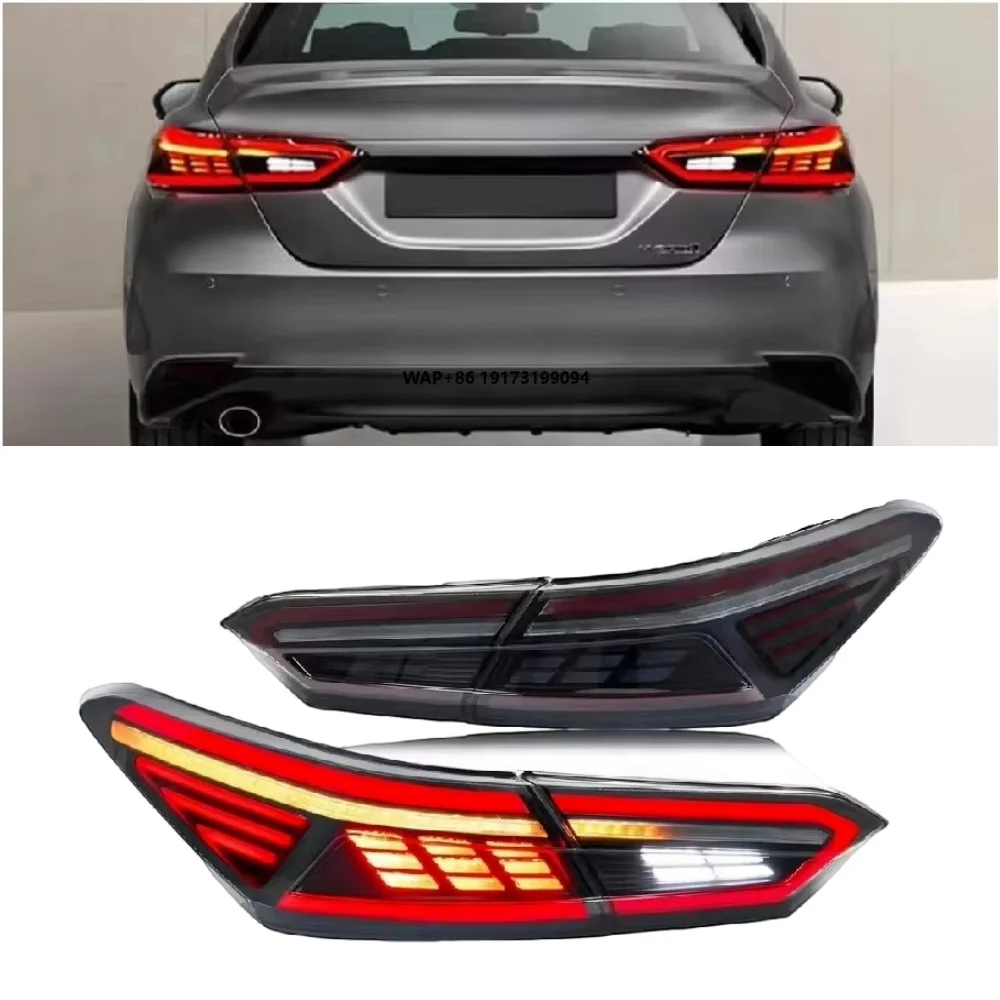 

8th Camry Upgrade Taillights for Camry 2018-2023 8th Gen RGB LE SE XLE XSE TRD E-mark Tail Light Rear Lamp Assembly Pair