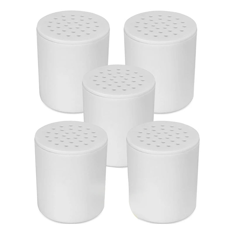 

5 Pc 20 Stage Shower Filter Replacement High Output Shower Water Filter For Hard Water (White)