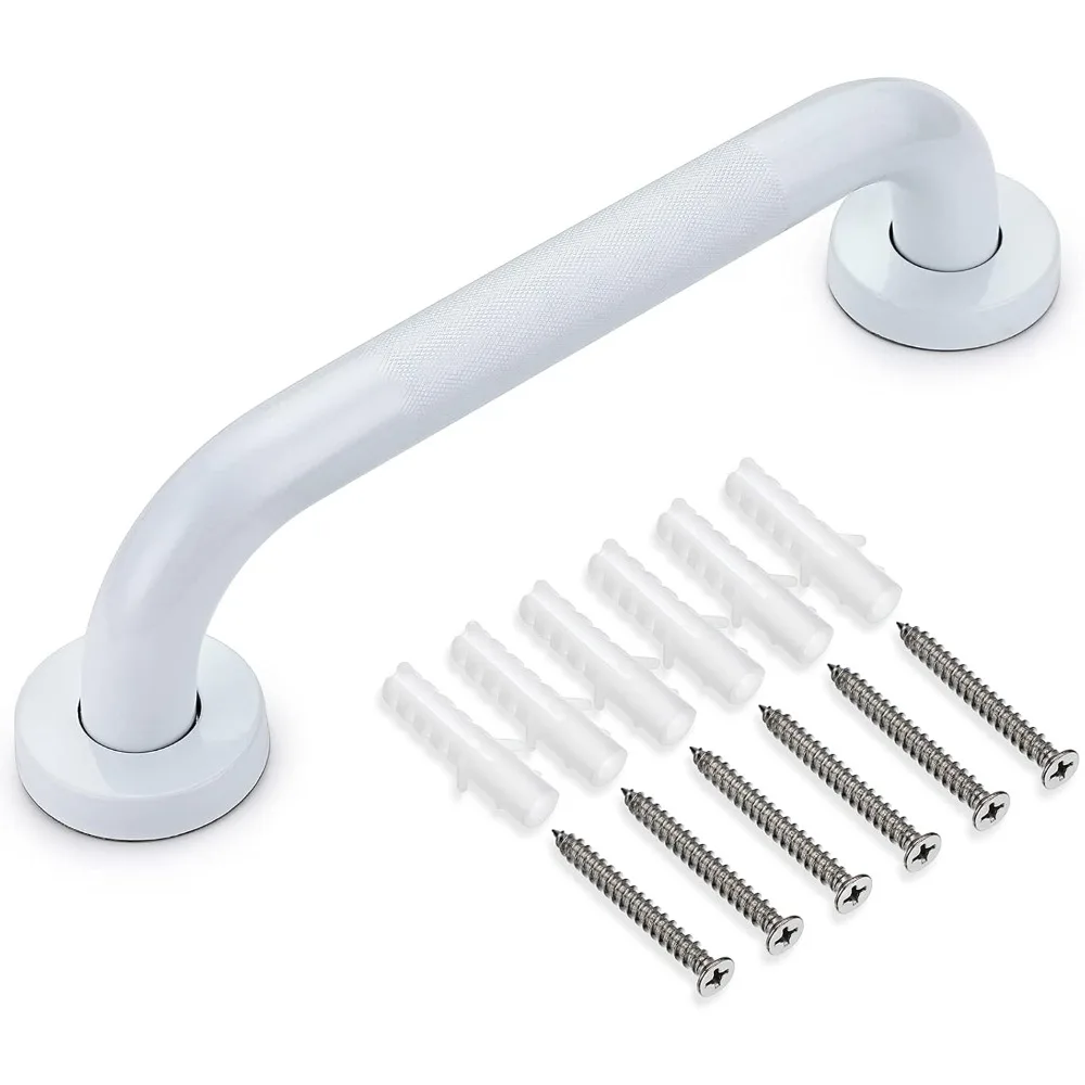 

12-дюймовая противоскользящая поручня для ванны — прочная ручка для душа из нержавеющей стали с винтами, безопасная душевая штанга для ванны