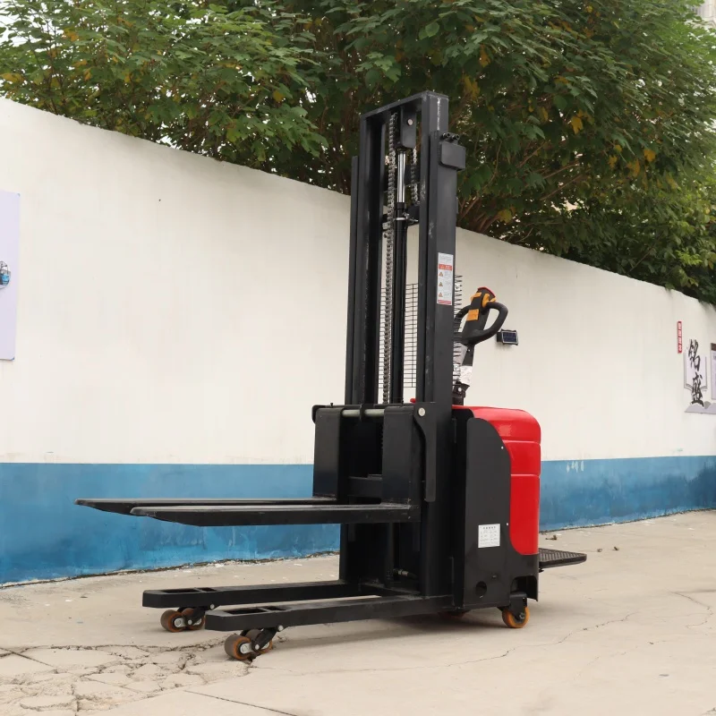 New Electric Stacking Pallet Semi-electric Stacker Self-loading Forklift Manual Pallet Stacker
